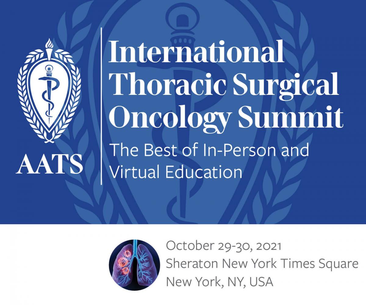 AATS International Thoracic Surgical Oncology Summit Submit an